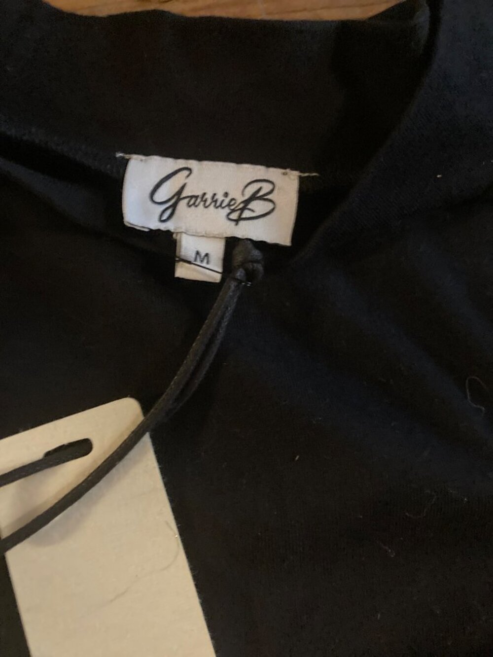 Garrie B Embroidered Maxi Dress Women's Black Turtleneck Medium New With Tag - Picture 4 of 5